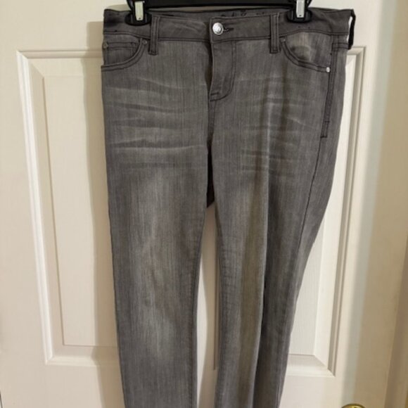 Celebrity Pink Denim - Celebrity Pink Body Sculpt Mid-Rise Ankle Skinny Jeans Gray 7/28 Goth Grunge